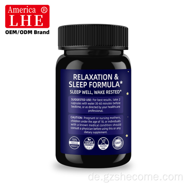 Herbal Shecome Melatonin natürliche Schlafmittel-Schlafkapseln
